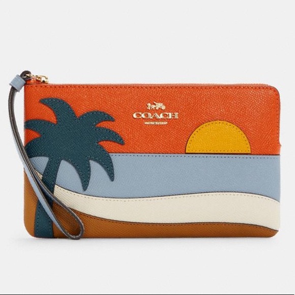 Coach beach postcard wallet Clearance